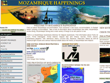 Tablet Screenshot of mozambiquehappenings.co.za